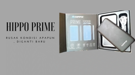 Hippo Prime Powerbank Garansi Ganti Baru