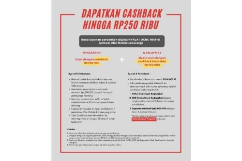 merencanakan keuangan dan dapatkan cashback dari OCBC NISP