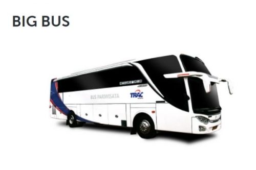 Bus ukuran besar dengan ukuran 40 sampai 59 kursi